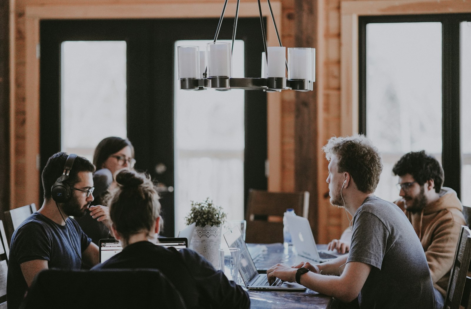Team planning business growth